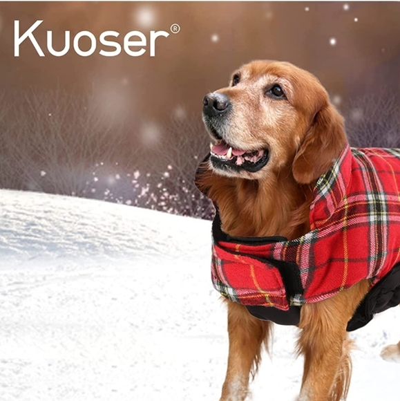 Kuoser Plaid Dog Jacket - Picture 12 of 13